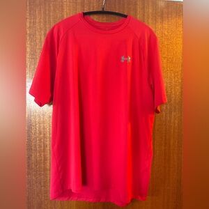 🔥5 FOR $25🔥 Under Armour Women's The Tech Tee Vibrant Red Short Sleeve Tee